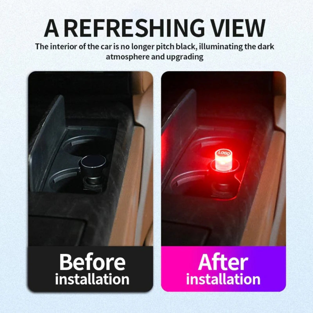 Dekorative Mini-USB-LED-Leuchte für den Fahrzeuginnenraum