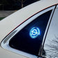 Wiederaufladbares LED-Auto-Logo – Neonlicht-Effekt