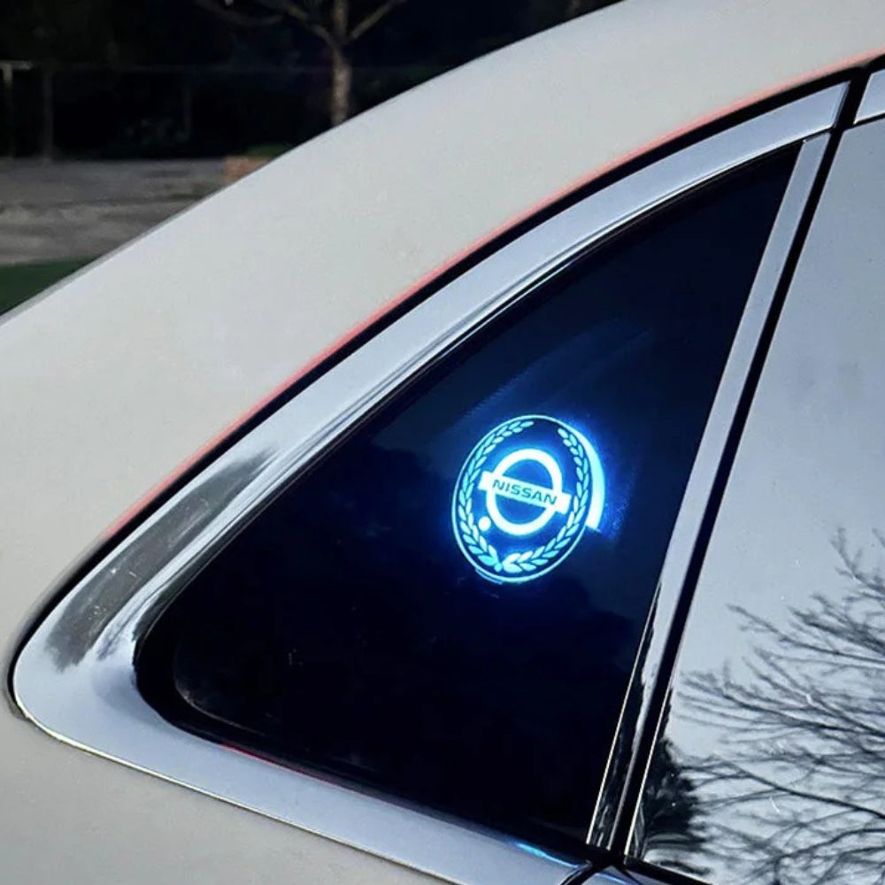 Wiederaufladbares LED-Auto-Logo – Neonlicht-Effekt