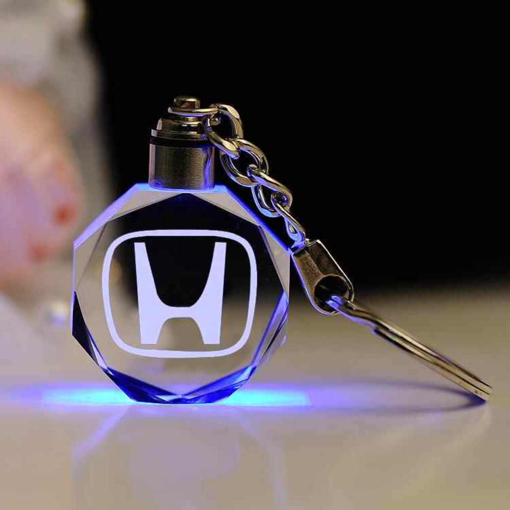 Schlüsselanhänger mit 3D-Automobil-Logo aus Kristall